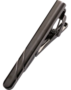 Pronto Uomo Tie Bar, Gunmetal