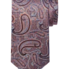 Joseph Abboud Narrow Tie, Orange Paisley