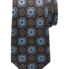 Joseph Abboud Narrow Tie, Brown Medallion