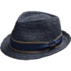 Biltmore Braided Cloth Fedora, Navy