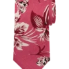 Pronto Uomo Narrow Tie, Berry Tropical Print