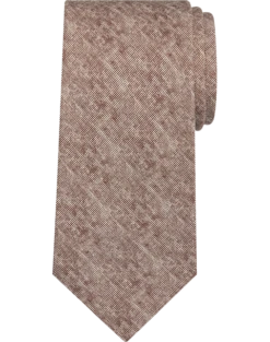 Pronto Uomo Narrow Tie, Heathered Light Brown