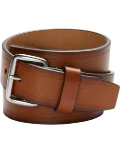 Cole Haan Burnished Edge Belt, British Tan