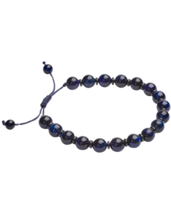 Pronto Uomo Tiger Eye & Gunmetal Bracelet, Blue