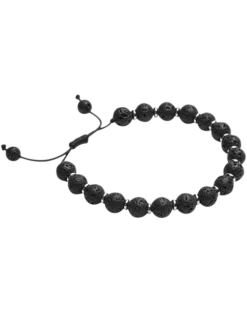 Pronto Uomo Tiger Eye & Gunmetal Bracelet, Black