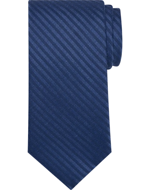 Calvin Klein Narrow Tie, Royal Blue Stripe 1 Calvin Klein Narrow Tie, Royal Blue Stripe