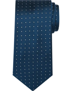 Awearness Kenneth Cole Narrow Tie, Navy Square Dot