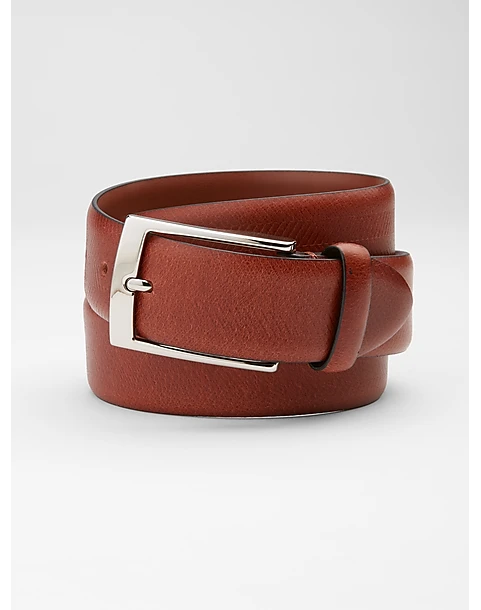 Joseph Abboud Feather Edge Belt, Cognac Herringbone 1 Joseph Abboud Feather Edge Belt, Cognac Herringbone