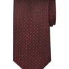 Pronto Uomo Narrow Tie, Burgundy Tonal Grid
