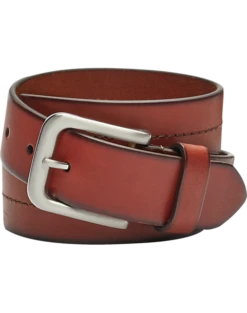 Joseph Abboud Leather Casual Belt, Cognac