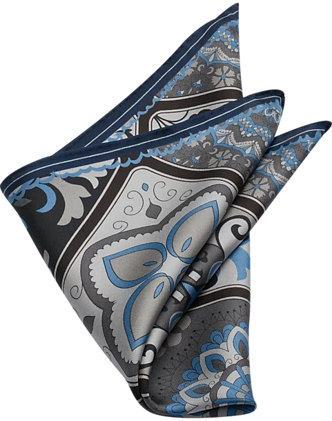 Joseph Abboud Pocket Square, Black Tile Mosaic 1 Joseph Abboud Pocket Square, Black Tile Mosaic