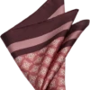 Joseph Abboud Pocket Square, Burgundy Medallion