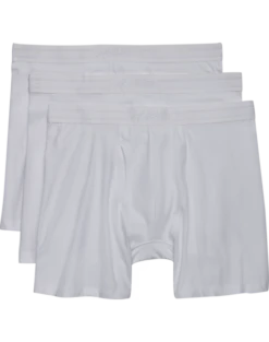 Egara Slim Fit Boxer Briefs, 3-Pack, White