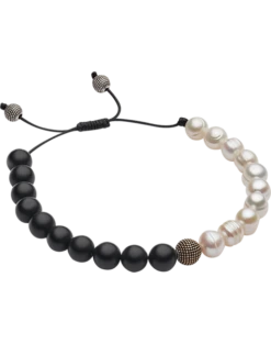 Pronto Uomo Bracelet, Black Onyx & White Pearl