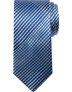 Michael Strahan Narrow Tie, Navy Micro Plaid