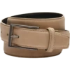 Egara Feather Edge 32mm Faux Leather Belt, Sand
