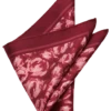 Joseph Abboud Pocket Square, Burgundy Abstract Swirls
