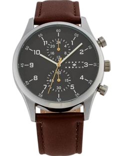 Joseph Abboud Watch, Brown & Silver