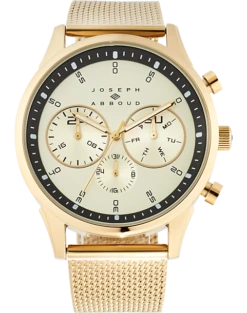 Joseph Abboud Watch, Gold & Black