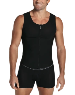Leo By Leonisa Body Shaper Vest With Back Support, Black