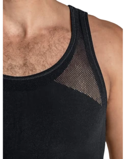 Leo By Leonisa Seamless Compression Tank, Black -Elite Suit Shop MW40 8YFW 02 LEO USA BLACK ALT3
