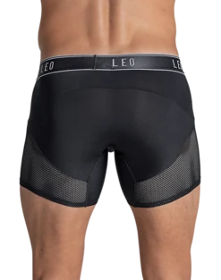 Leo By Leonisa Mesh Boxer Briefs, Black -Elite Suit Shop MW40 8YG8 02 LEO USA BLACK ALT3 1