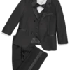 Peanut Butter Collection Slim Fit Toddlers Tuxedo, Black