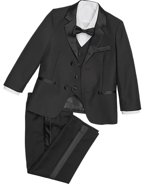Peanut Butter Collection Slim Fit Toddlers Tuxedo, Black 1 Peanut Butter Collection Slim Fit Toddlers Tuxedo, Black