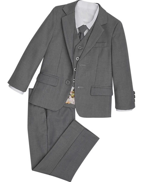 Peanut Butter Collection Slim Fit Toddlers Tuxedo, Heather Gray 1 Peanut Butter Collection Slim Fit Toddlers Tuxedo, Heather Gray